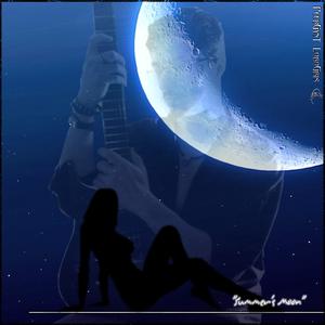 A Cat in Love Over the Moon's Summer