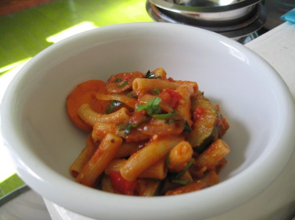 Chorizo and Coriander Pasta