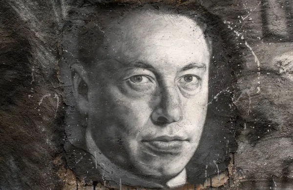 Elon Musk, painted portrait _DDC2292