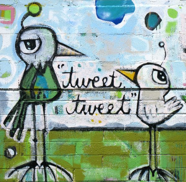 Twittering Tweets Mural