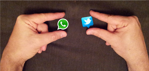 Sizing up WhatsApp and Twitter