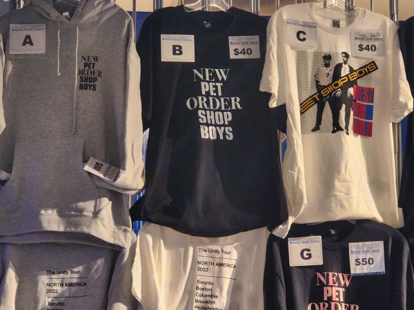 New Order & Pet Shop Boys Concert Tees
