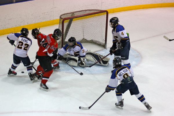 The 2012 Chicago Fury U14 AAA Girls Hockey Team vs Naperville Sabres Boys Pee Wee's in an exhibition game at Rocket Ice Arena in Naperville, Illinois on February 22nd, 2013.