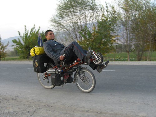 Riding it as if he has done so all his life - Penjikent, Tajikistan