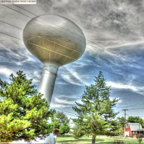 Google Street View – Pan-American Trek: Space age water tower