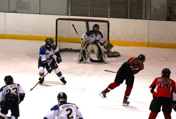 The 2012 Chicago Fury U14 AAA Girls Hockey Team vs Naperville Sabres Boys Pee Wee's in an exhibition game at Rocket Ice Arena in Naperville, Illinois on February 22nd, 2013.