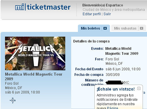 Metallica en Mexico 2009
