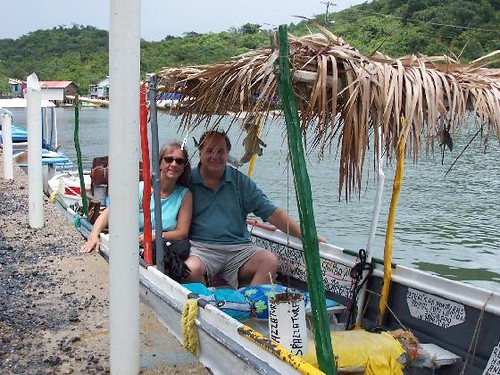 Karen and Stephen aboard our Mangrove Boat
