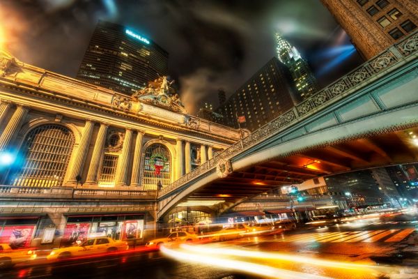 Grand Central on a Rainy Night During the Holidays