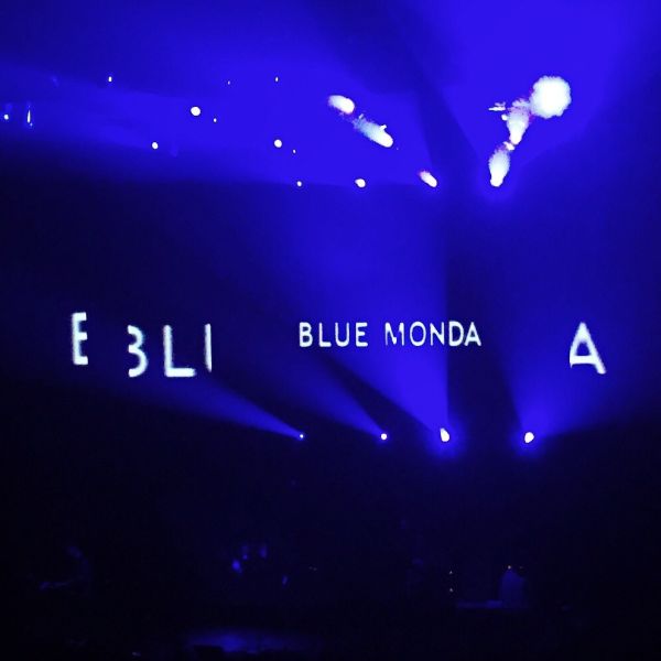 The next song is introduced during New Order's concert at the Sydney Opera House tonight