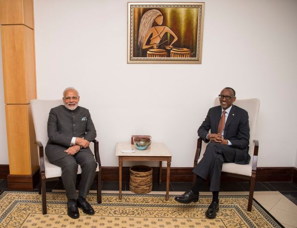 President Kagame hosts Prime Minister Narendra Modi of India for bilateral talks | Kigali, 23 July 2018