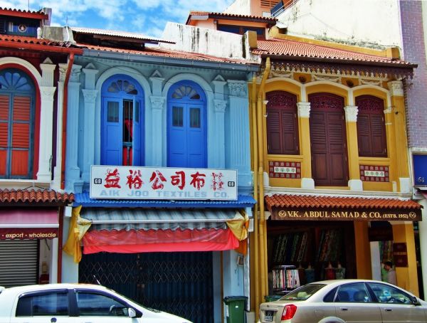 Shop Houses - Front - Arab Street Singapore