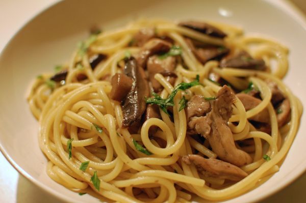 Spaghetti with Mushrooms