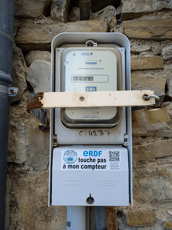 Marignac-en-Diois - Compteur ERDF anti-Linky (juin 2021)