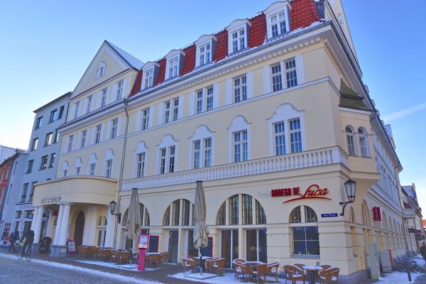 Buildings on the old market square in Stralsund, Mecklenburg-Vorpommern, Germany
