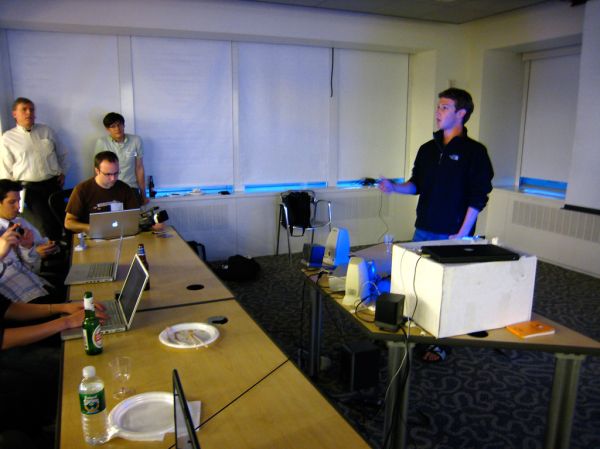 Mark Zuckerberg dropped by the NYC Facebook Meetup to answer questions and hang out.