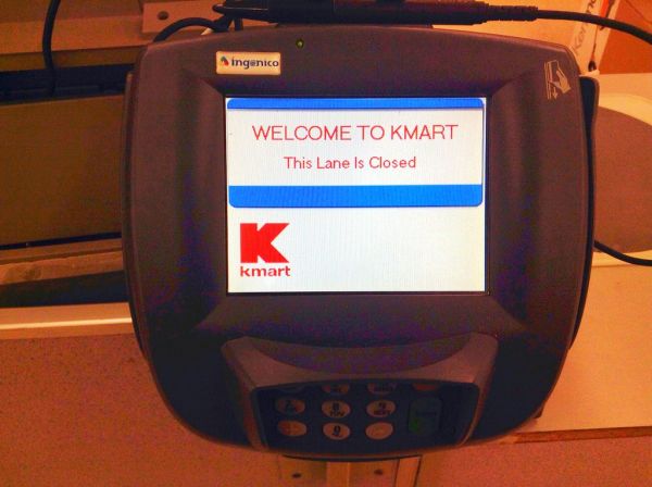 KMart Store Credit Card Readers. #K-Mart #KMart Pics by Mike Mozart
