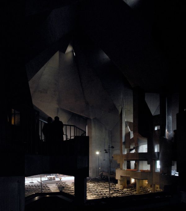 gottfried böhm, architect: maria königin des friedens pilgrimage church, neviges, germany 1963-1972