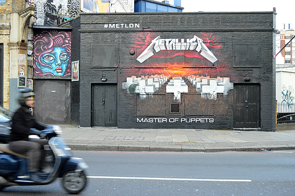 Metallica 'Master of Puppets' Mural Shoreditch London. (24542456978)