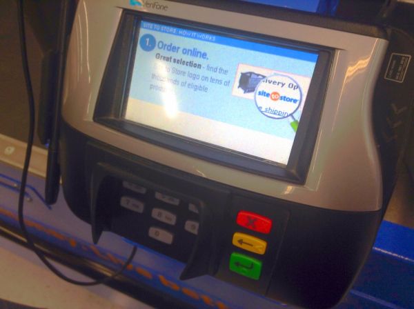 Walmart Credit Card Reader Debit cards scanner device. Pics by Mike Mozart of TheToyChannel and JeepersMedia on YouTube. #Walmart #WalmartCreditCard #WalmartCreditCardReader #WalmartCreditCardScanner #CreditCardScanner #CreditCardReader