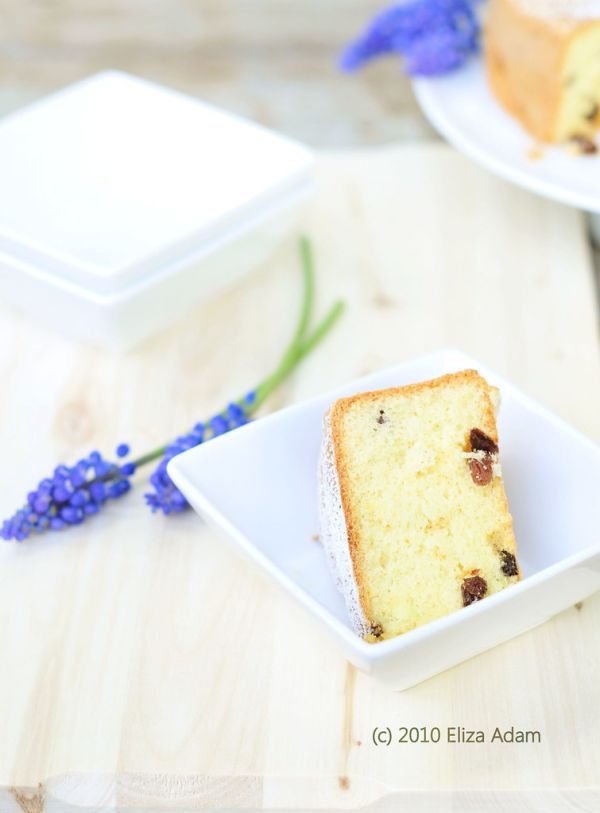 Rum Raisin Sponge Cake