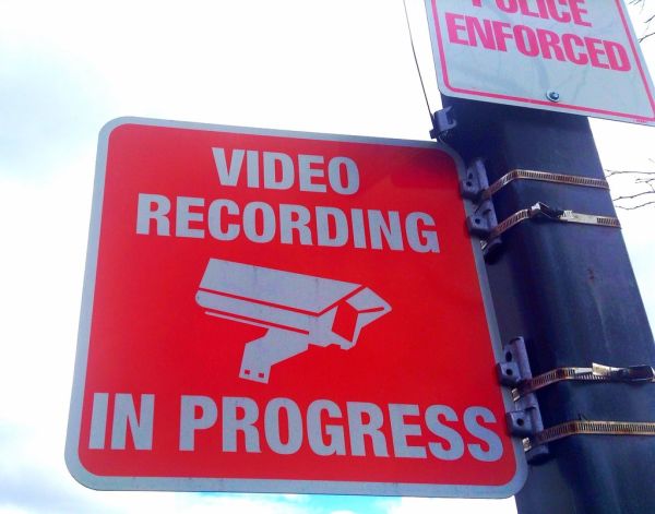 NSA Spying Surveillance Cameras Hidden Spy Cam Sign Warning Signs. Security Camera. Pics by Mike Mozart of TheToyChannel and JeepersMedia on YouTube. #NSA #SpyCam #HiddenCameras #SurveillanceCameras #SecurityCameras