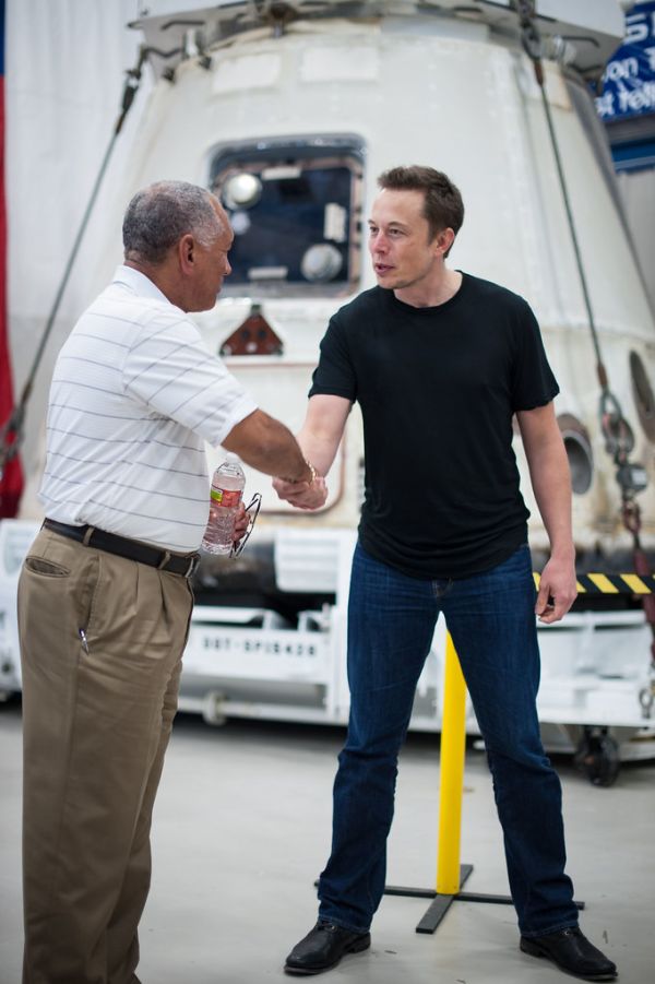 Charles Bolden and Elon Musk