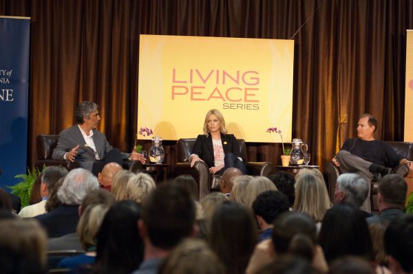 Charlize Theron at UC-Irvine Living Peace Series. December 4, 2010.