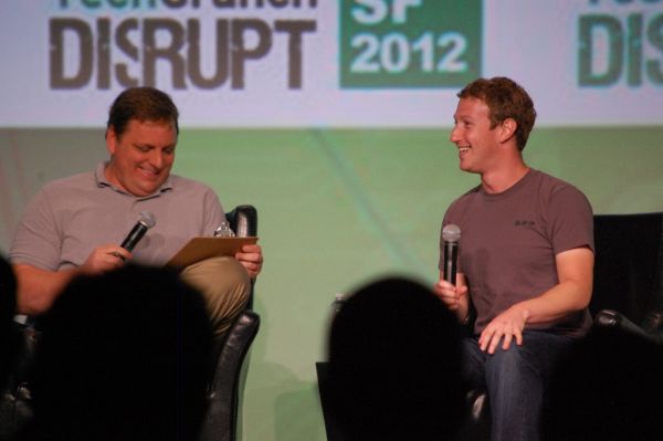 Mark Zuckerberg and Michael Arrington