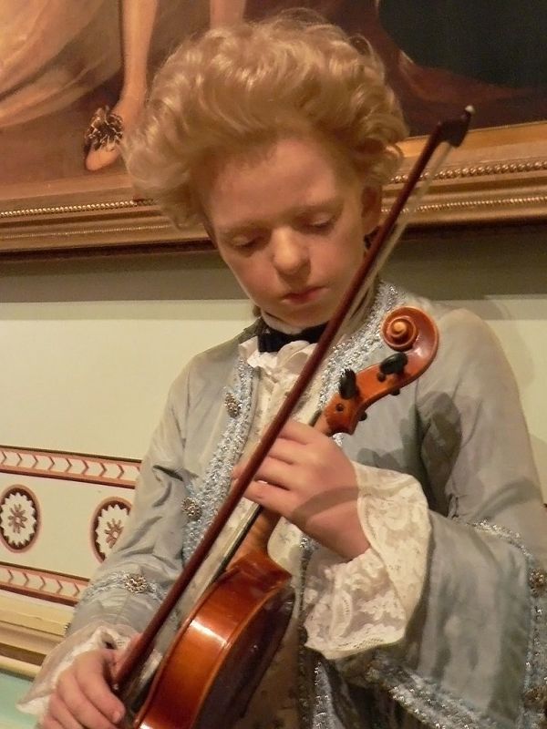 The budding Genius of Wolfgang Mozart at Madame Tussauds in London