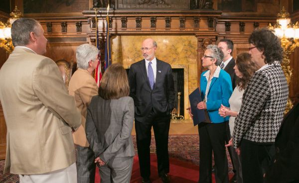 Governor Wolf Meets Tri-State Cardiology and Pulmonary Rehab Members
