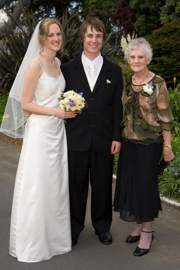 Hannah, Caleb and Nana