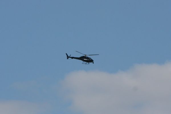 All watched by a BBC News Helicopter