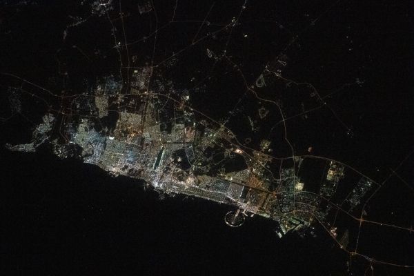 The city lights of Dubai, United Arab Emirates