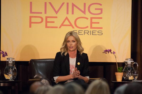 Charlize Theron at UC-Irvine Living Peace Series. December 4, 2010.