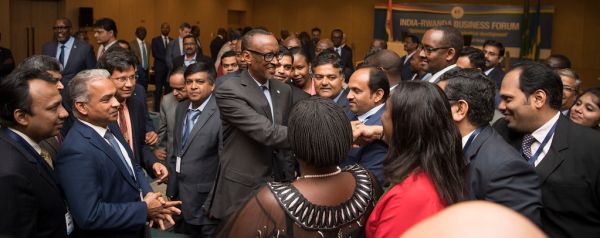 President Kagame and Prime Minister Narendra Modi of India attend the India-Rwanda Business Forum | Kigali, 24 July 2018