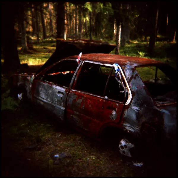 Burnt out car I