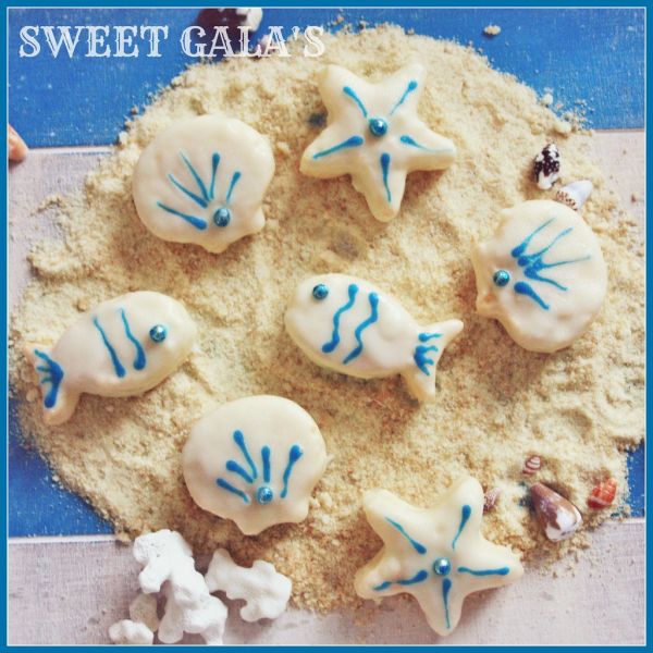 Sea creatures sponge cakes