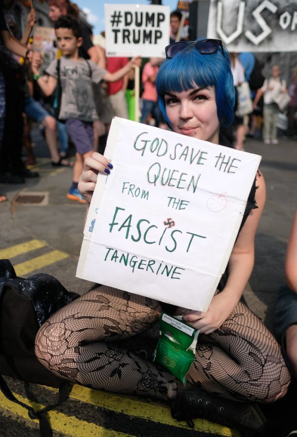 Trump - the Fascist Tangerine.