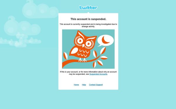 twitter suspended account