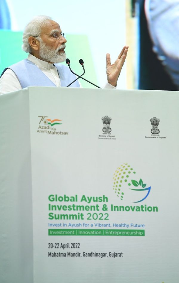 Prime Minister Shri Narendra Modi addressed the inaugural day of the Global Ayush Investment & Innovation Summit at Gandhinagar