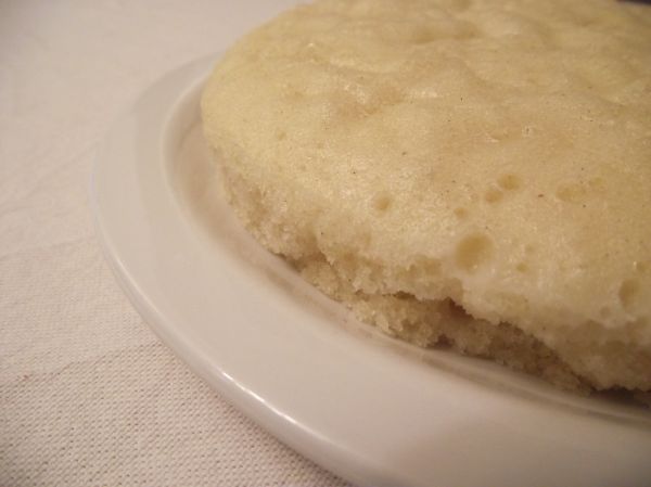 Steamed sponge cake detail