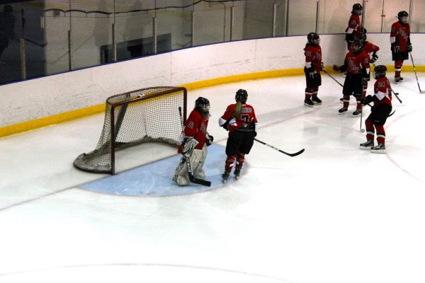 The 2012 Chicago Fury U14 AAA Girls Hockey Team vs Naperville Sabres Boys Pee Wee's in an exhibition game at Rocket Ice Arena in Naperville, Illinois on February 22nd, 2013.