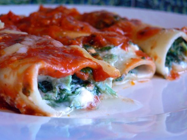 Ricotta & Spinach Cannelloni Recipe