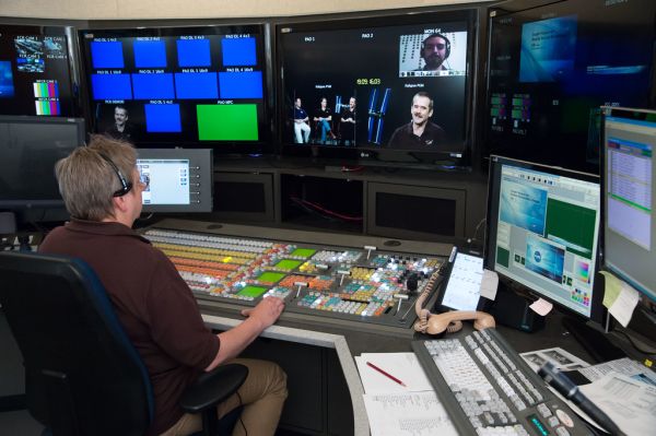 TV Producer Monitors Google+ Astronaut Hangout