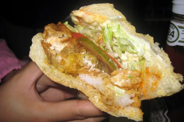 New Orleans - French Quarter: Johnny's Po-Boys - Fried Oyster Po-Boy