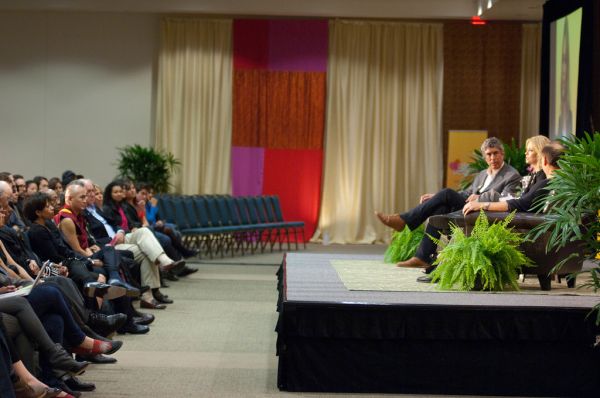 Charlize Theron at UC-Irvine Living Peace Series. December 4, 2010.
