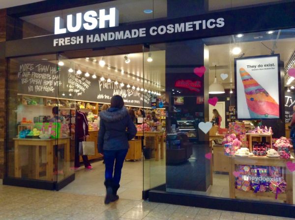Lush Fresh Handmade Cosmetics Store, West Hartford, CT. 1/2015 by Mike Mozart of TheToyChannel and JeepersMedia on YouTube #Lush #Cosmetics #Store