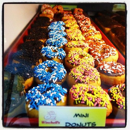 When I think of mini donuts I usually think of Charlize Theron doing handbrake turns in 'The Italian Job'