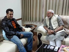 Salman Khan and Narendra Modi